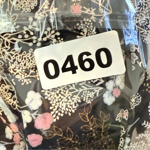 NAILA Black Dress with Pink and White Floral Design - Picture 7 of 8